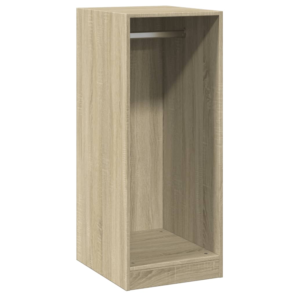 Kledingkast 48x41x102 cm bewerkt hout sonoma eikenkleurig