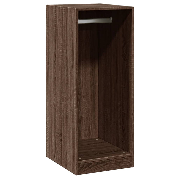 Kledingkast 48x41x102 cm bewerkt hout bruin eikenkleurig