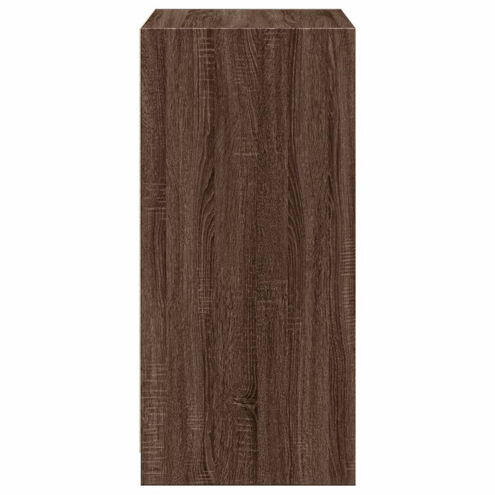 Kledingkast 48x41x102 cm bewerkt hout bruin eikenkleurig