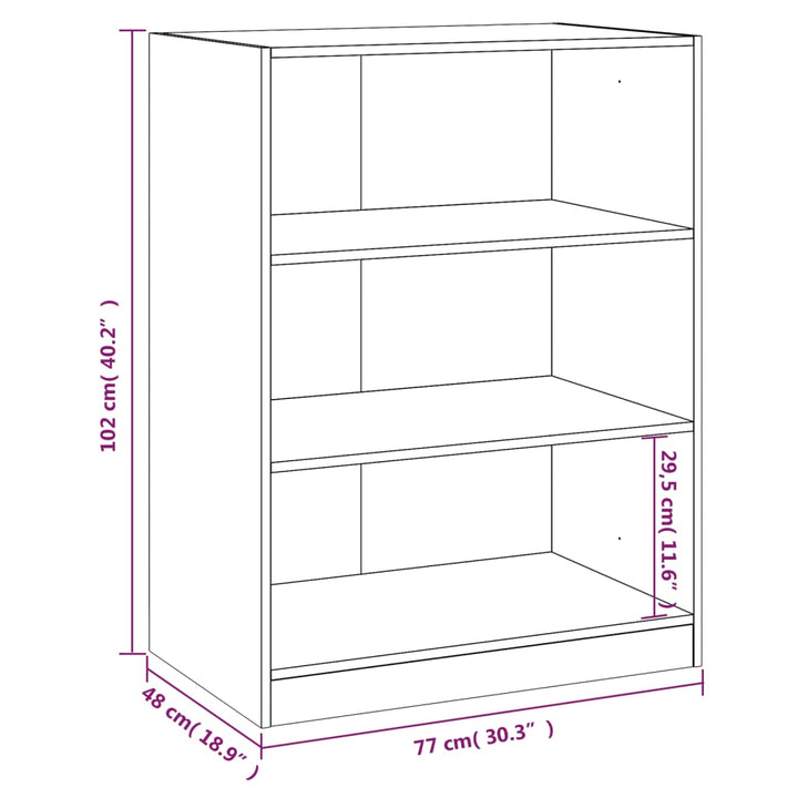 Kledingkast 77x48x102 cm bewerkt hout wit