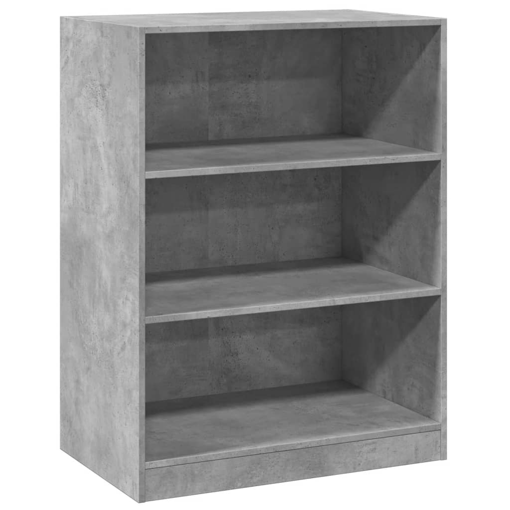 Kledingkast 77x48x102 cm bewerkt hout betongrijs