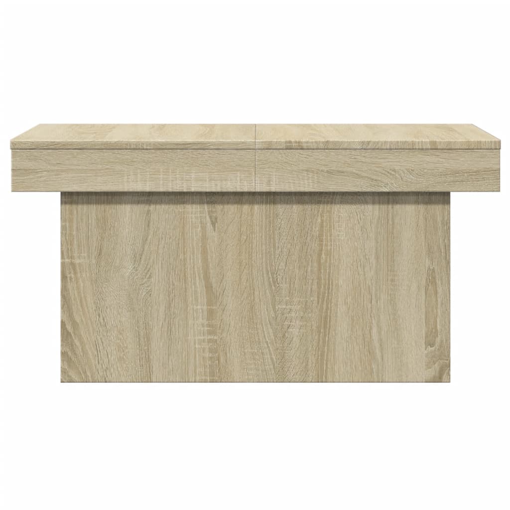 Salontafel 80x55x40 cm bewerkt hout sonoma eikenkleurig