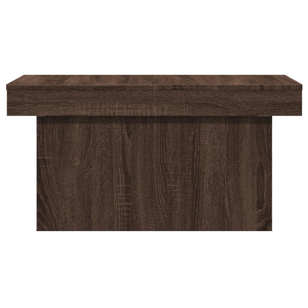 Salontafel 100x55x40 cm bewerkt hout bruin eikenkleur