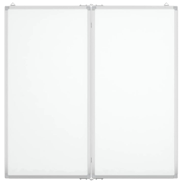 Whiteboard magnetisch inklapbaar 80x80x1,7 cm aluminium