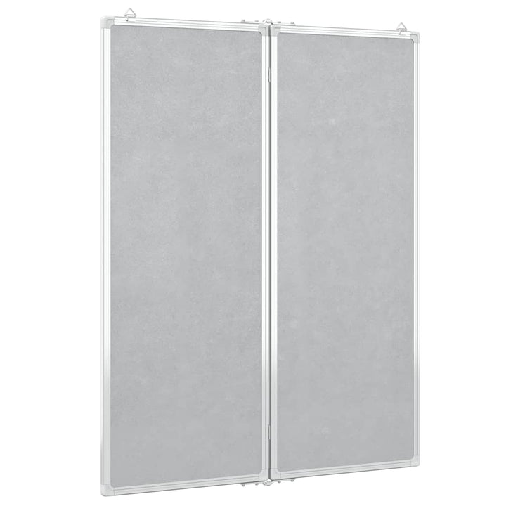 Whiteboard magnetisch inklapbaar 80x100x1,7 cm aluminium