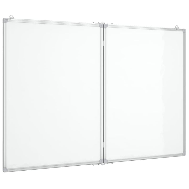 Whiteboard magnetisch inklapbaar 100x80x1,7 cm aluminium