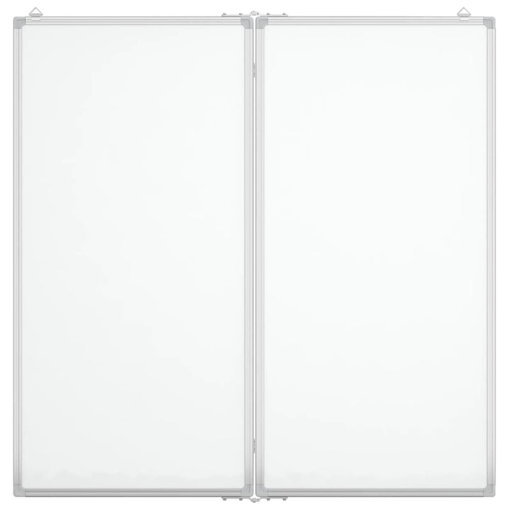 Whiteboard magnetisch inklapbaar 100x100x1,7 cm aluminium