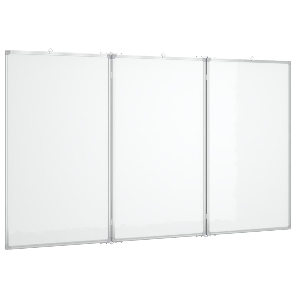 Whiteboard magnetisch inklapbaar 150x80x1,7 cm aluminium