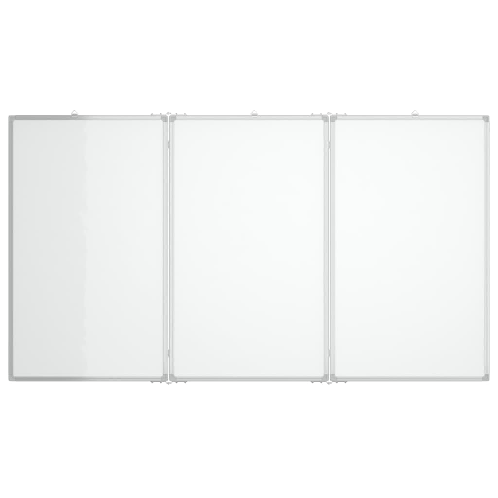 Whiteboard magnetisch inklapbaar 180x80x1,7 cm aluminium