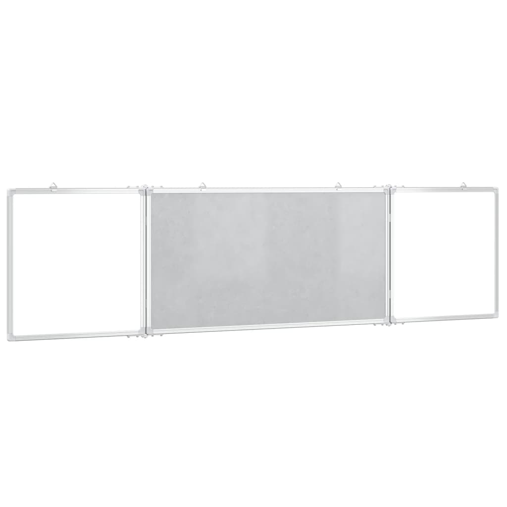 Whiteboard magnetisch inklapbaar 160x40x1,7 cm aluminium