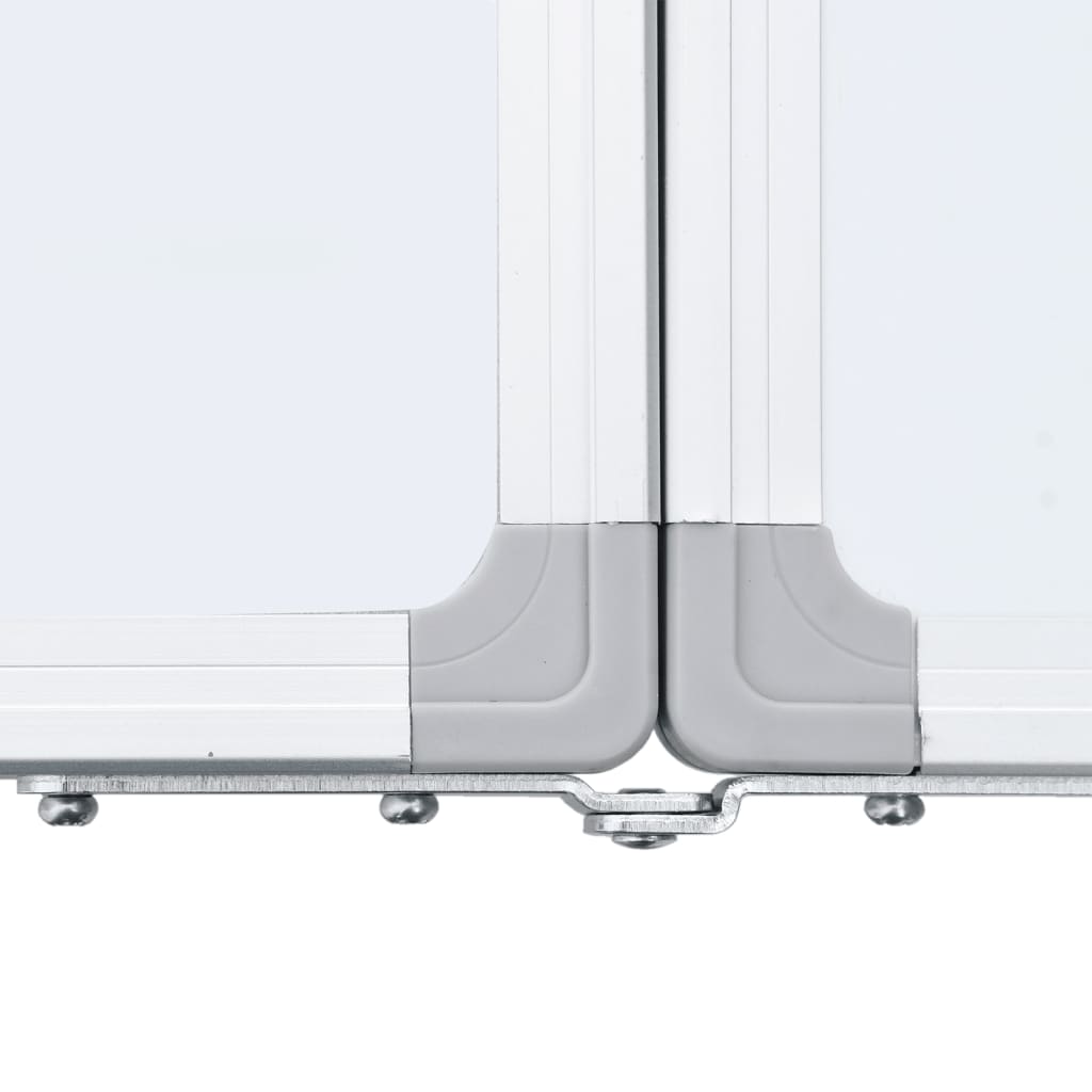 Whiteboard magnetisch inklapbaar 200x40x1,7 cm aluminium