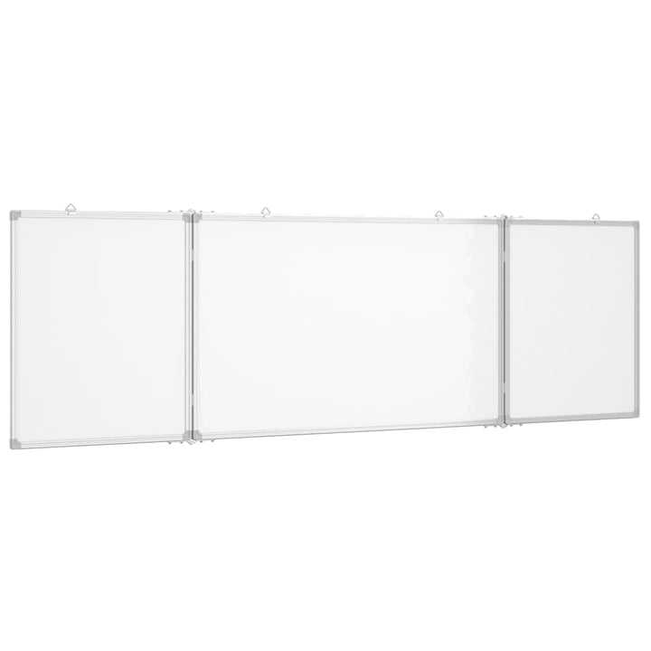 Whiteboard magnetisch inklapbaar 160x50x1,7 cm aluminium