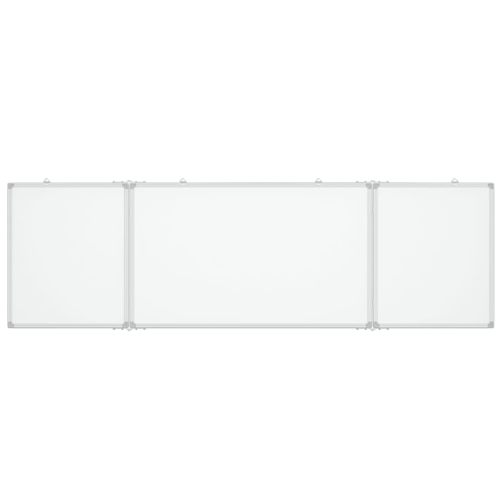 Whiteboard magnetisch inklapbaar 160x50x1,7 cm aluminium