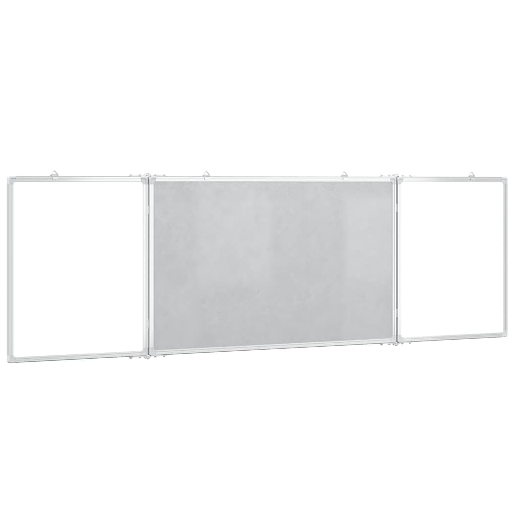 Whiteboard magnetisch inklapbaar 160x50x1,7 cm aluminium