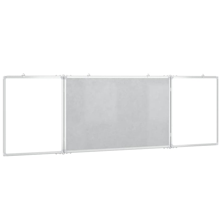 Whiteboard magnetisch inklapbaar 160x50x1,7 cm aluminium