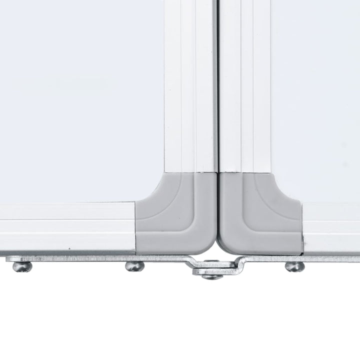 Whiteboard magnetisch inklapbaar 200x50x1,7 cm aluminium