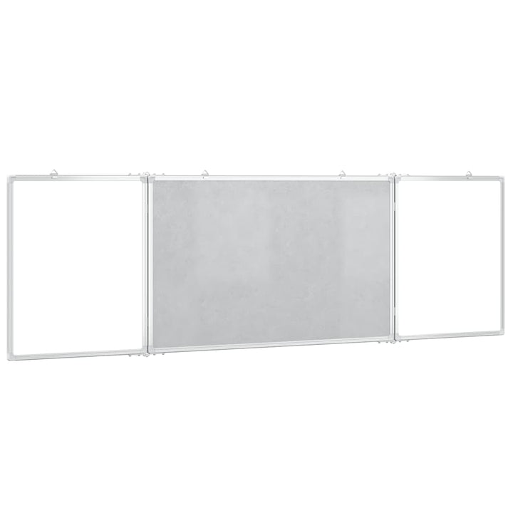 Whiteboard magnetisch inklapbaar 200x60x1,7 cm aluminium