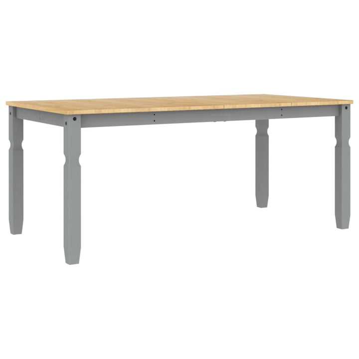 Eettafel Corona 180x90x75 cm massief grenenhout grijs