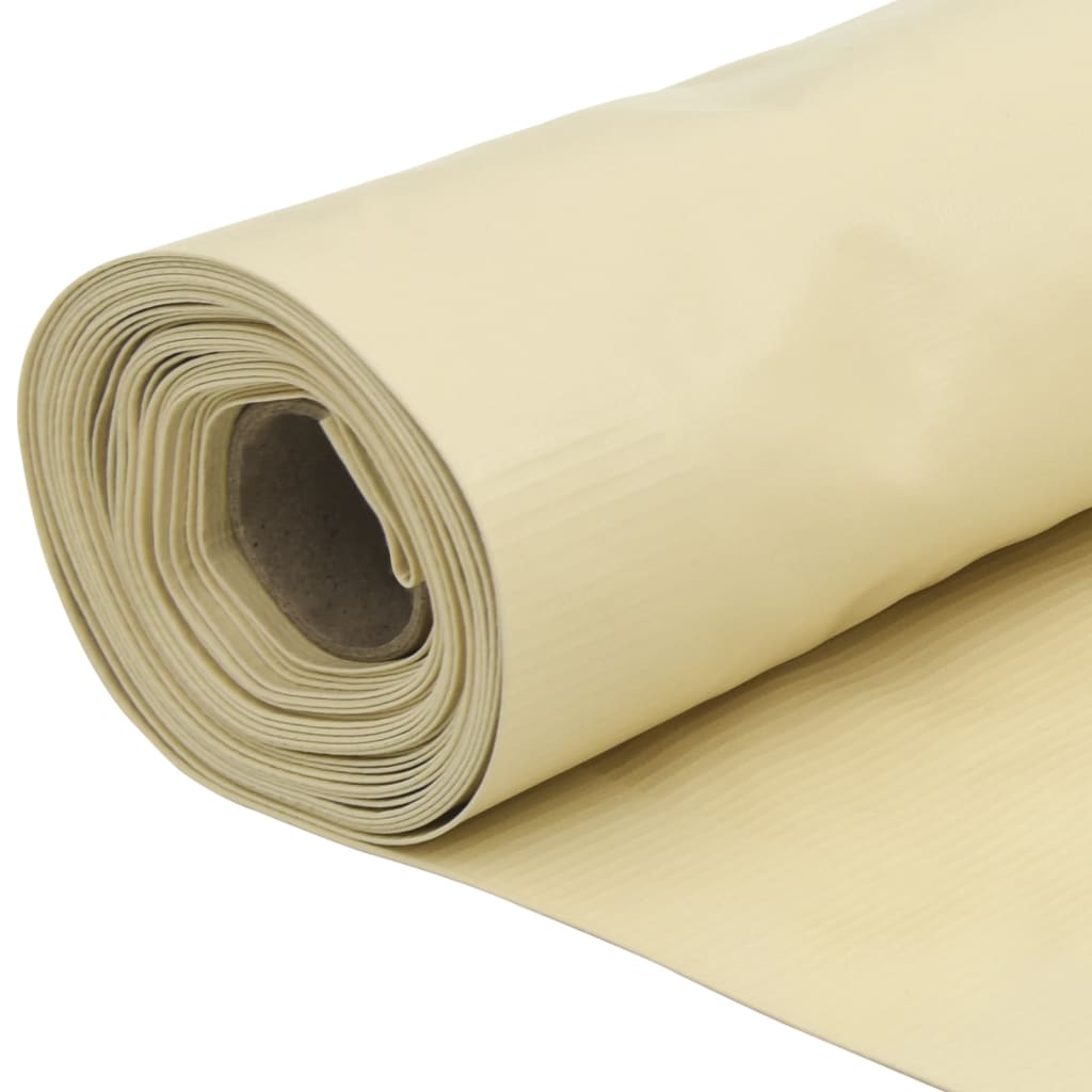 Balkonscherm 700x75 cm PVC crèmekleurig