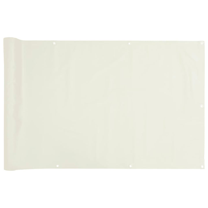 Tuinscherm 600x75 cm PVC wit