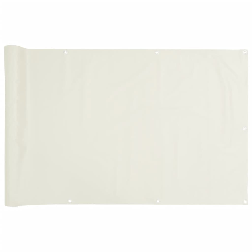 Tuinscherm 700x75 cm PVC wit