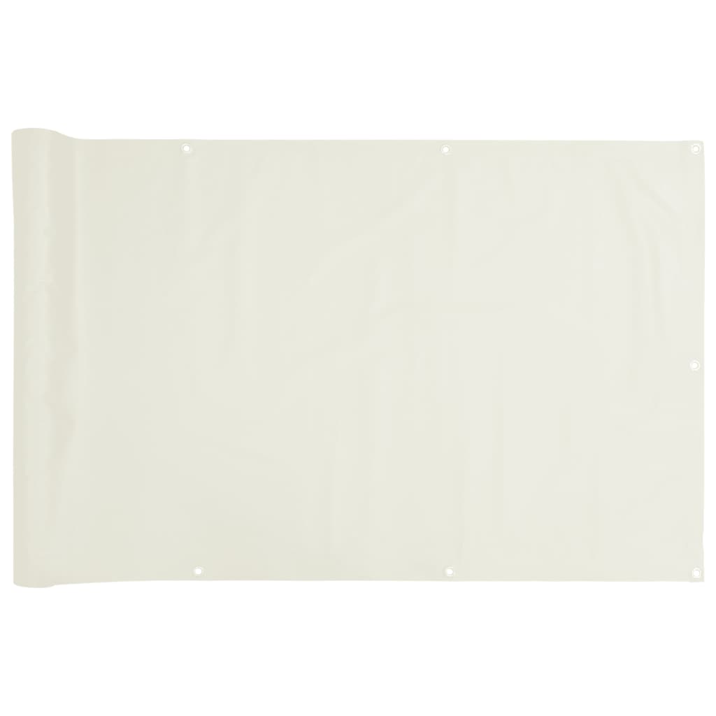 Tuinscherm 800x75 cm PVC wit