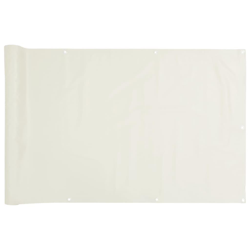 Tuinscherm 1000x120 cm PVC wit