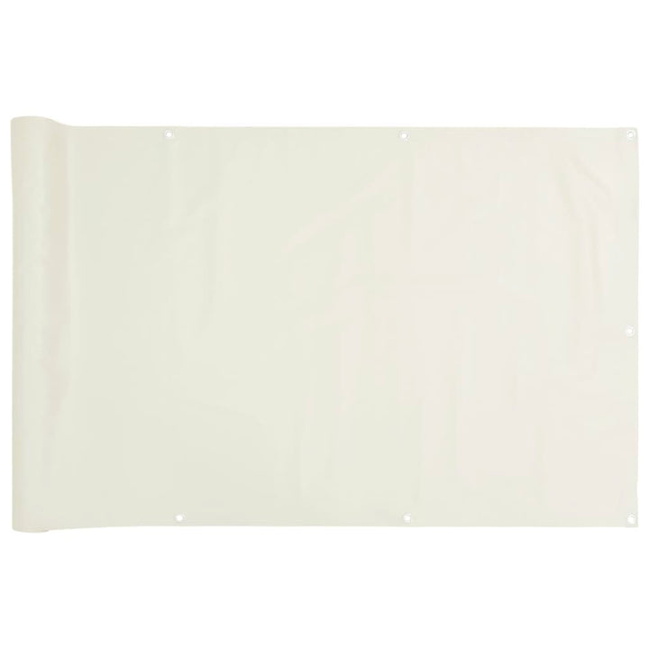 Tuinscherm 1000x120 cm PVC wit