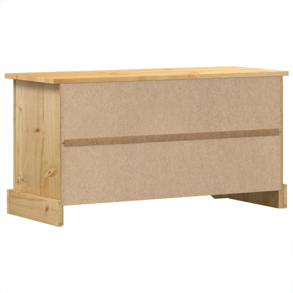 Tv-meubel Corona 100x37x52 cm massief grenenhout