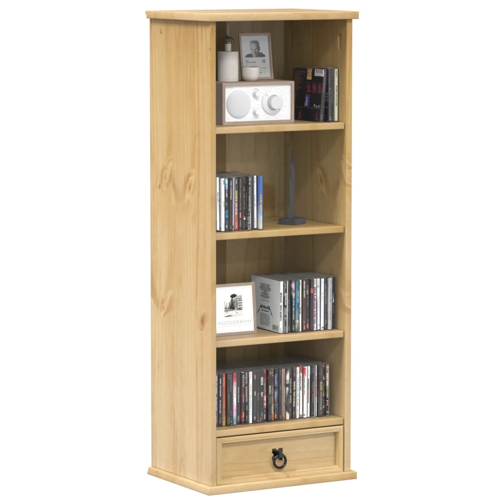 Cd-kast Corona 40x30x110 cm massief grenenhout