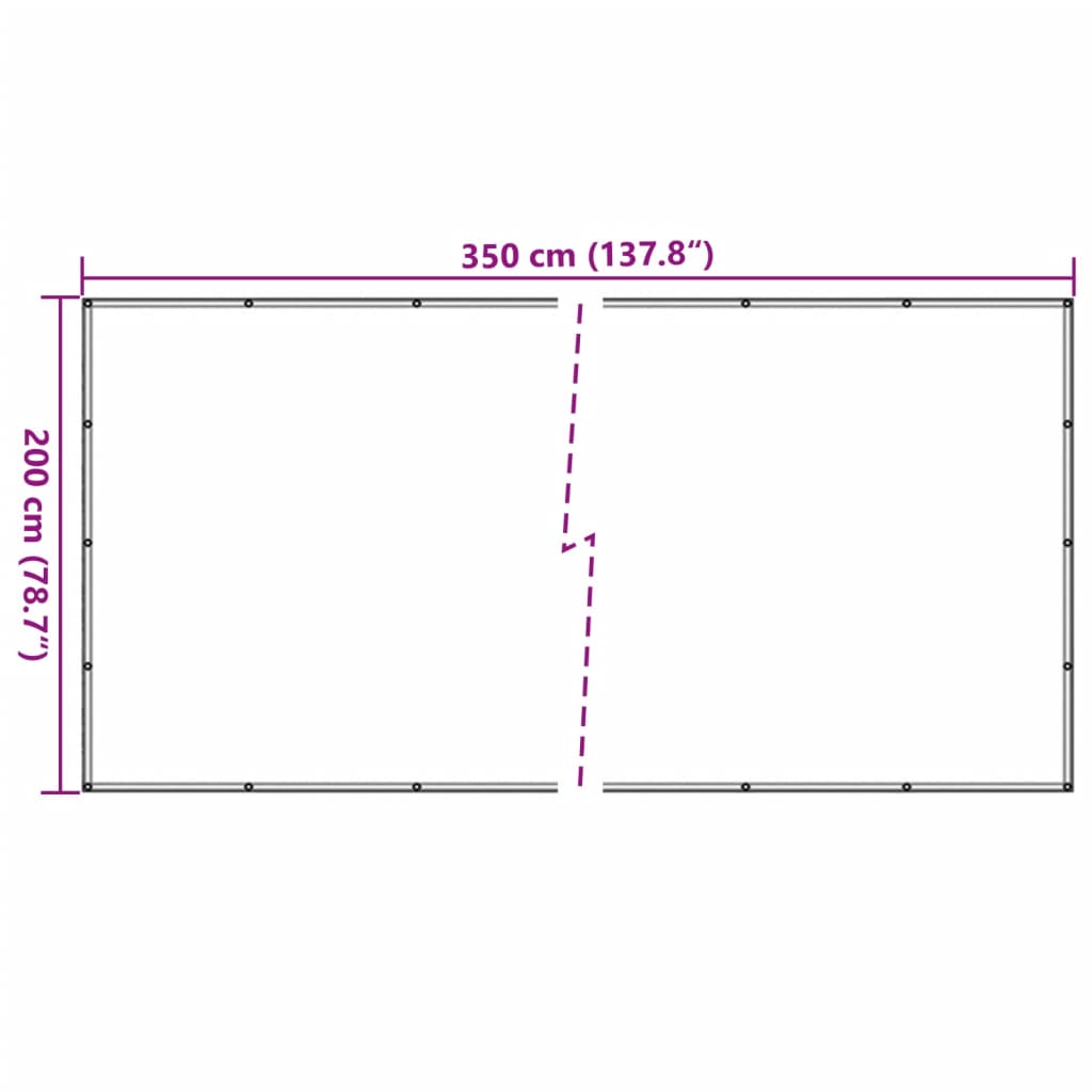 Aanhangwagennet 2x3,5 m HDPE groen