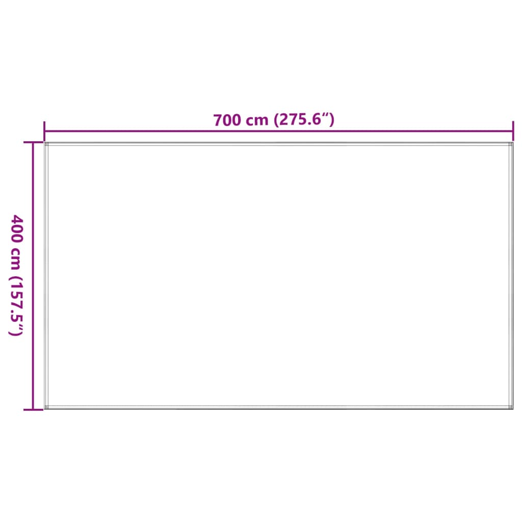 Tenttapijt 400x700 cm HDPE lichtgroen