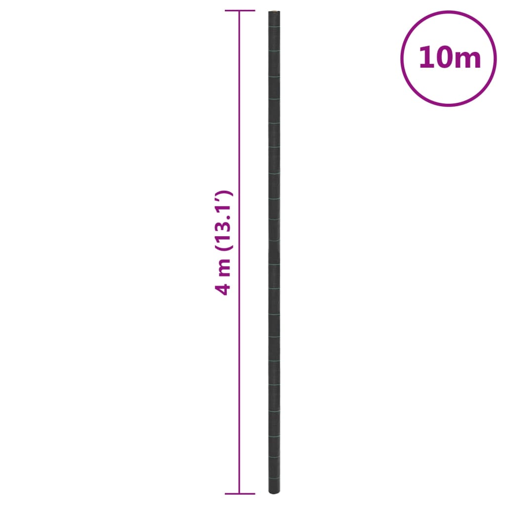 Worteldoek 4x10 m polypropeen zwart