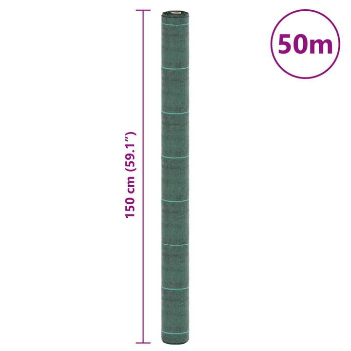 Worteldoek 1,5x50 m polypropeen groen