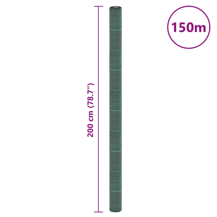 Worteldoek 2x150 m polypropeen groen