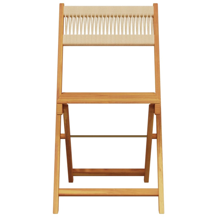 Tuinstoelen 8 st inklapbaar massief acaciahout beige