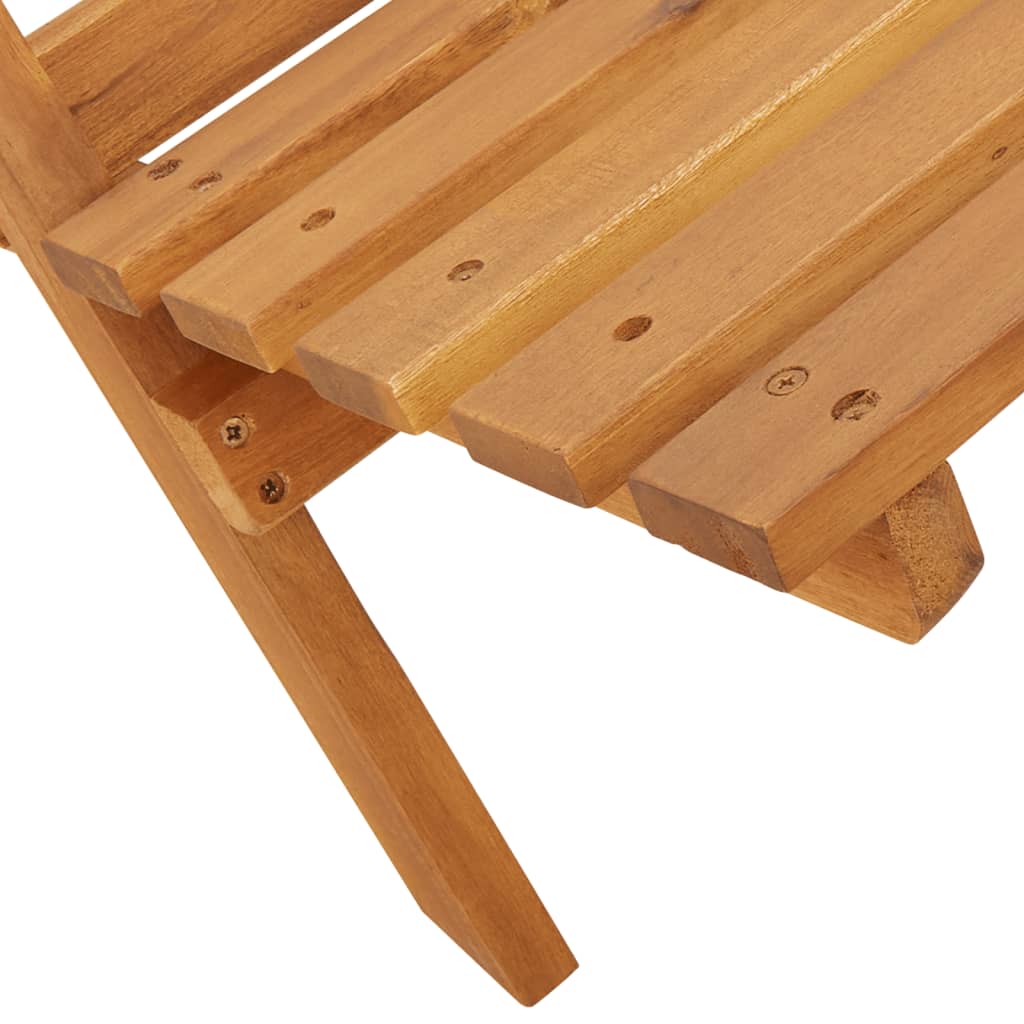 Tuinstoelen 4 st inklapbaar massief hout en stof crèmewit