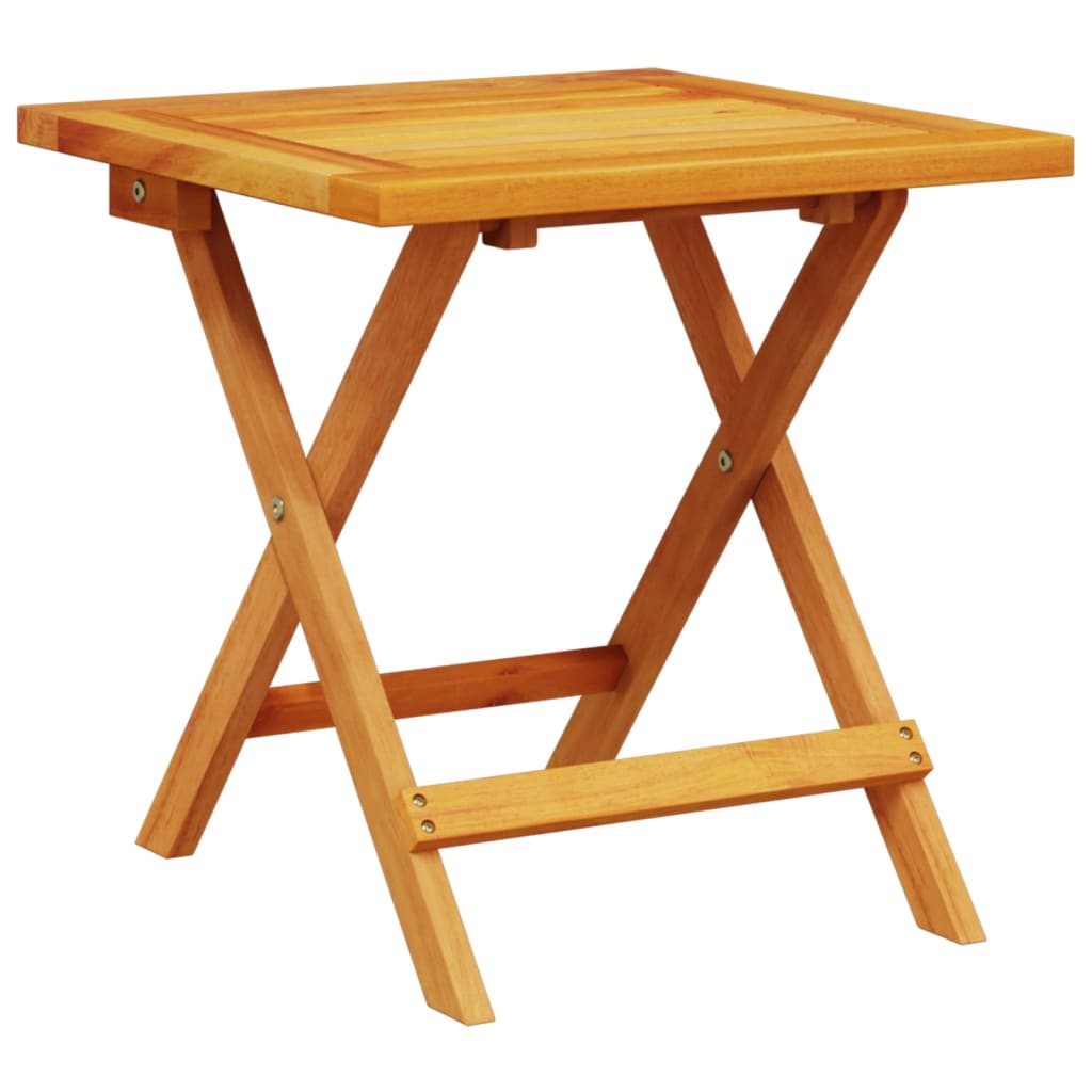 Tuinstoelen 2 st inklapbaar met tafel massief hout rood