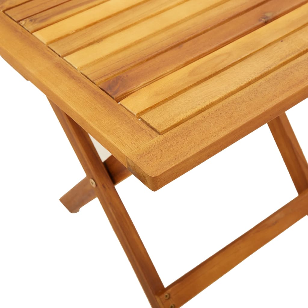 Tuinstoelen 2 st inklapbaar met tafel massief hout rood