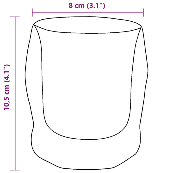 Bekerglazen 6 st dubbelwandig 250 ml