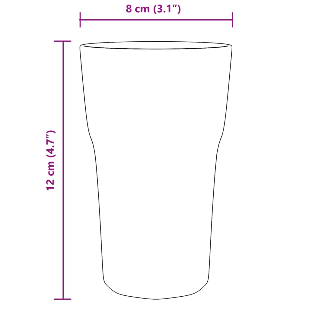 Bierglazen 6 st 295 ml