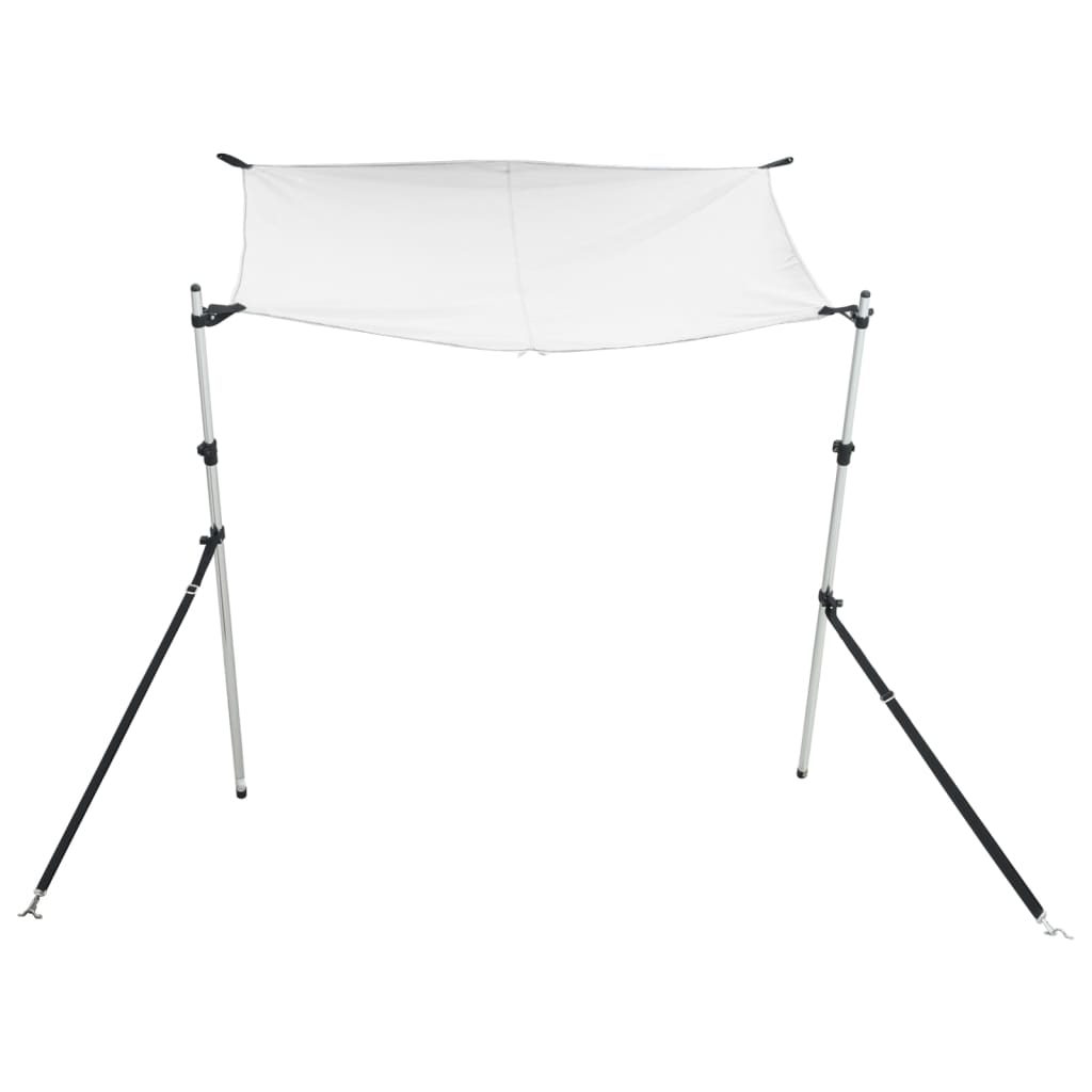 Schaduwdoekset T-top 170x170x(113-182,5) cm wit