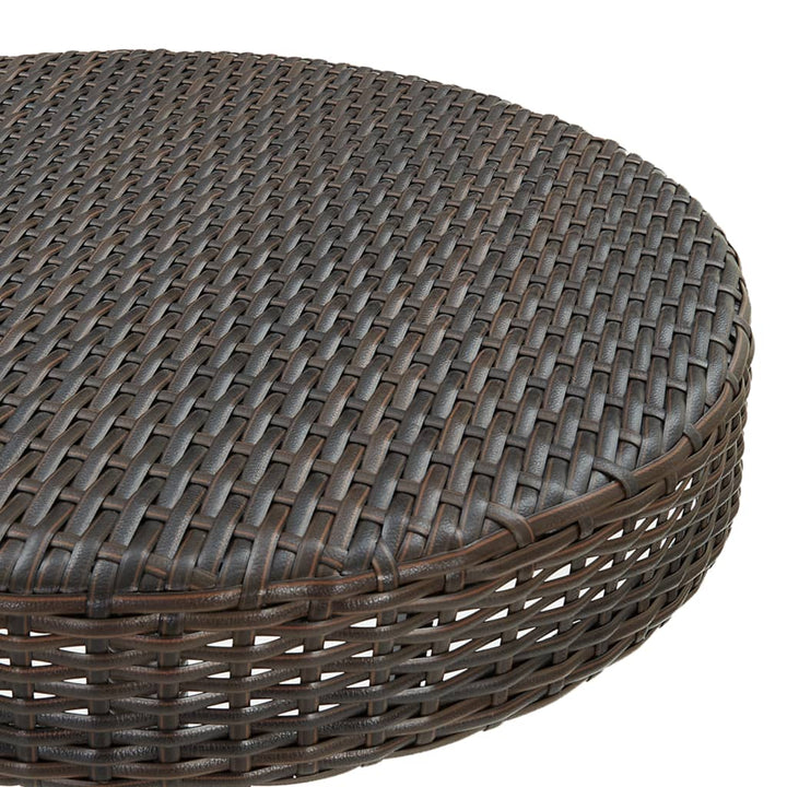 5-delige Tuinbarset met kussens poly rattan bruin