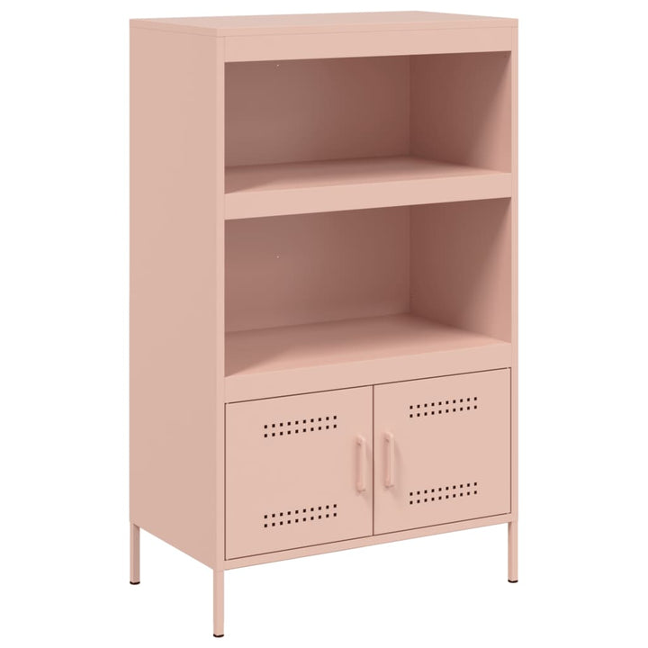 Hoge kast 68x39x113 cm staal roze