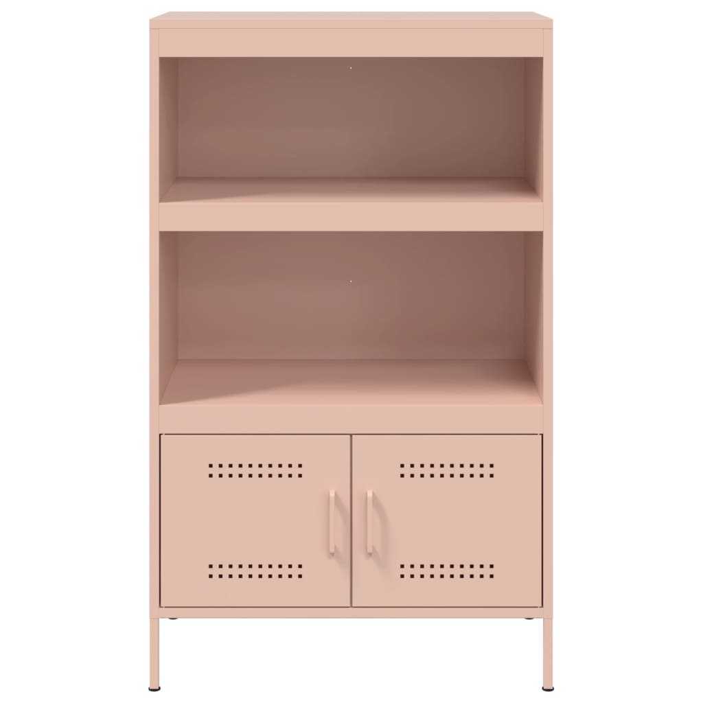 Hoge kast 68x39x113 cm staal roze