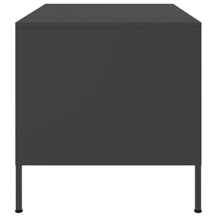 Salontafel 68x50x50,5 cm koudgewalst staal zwart