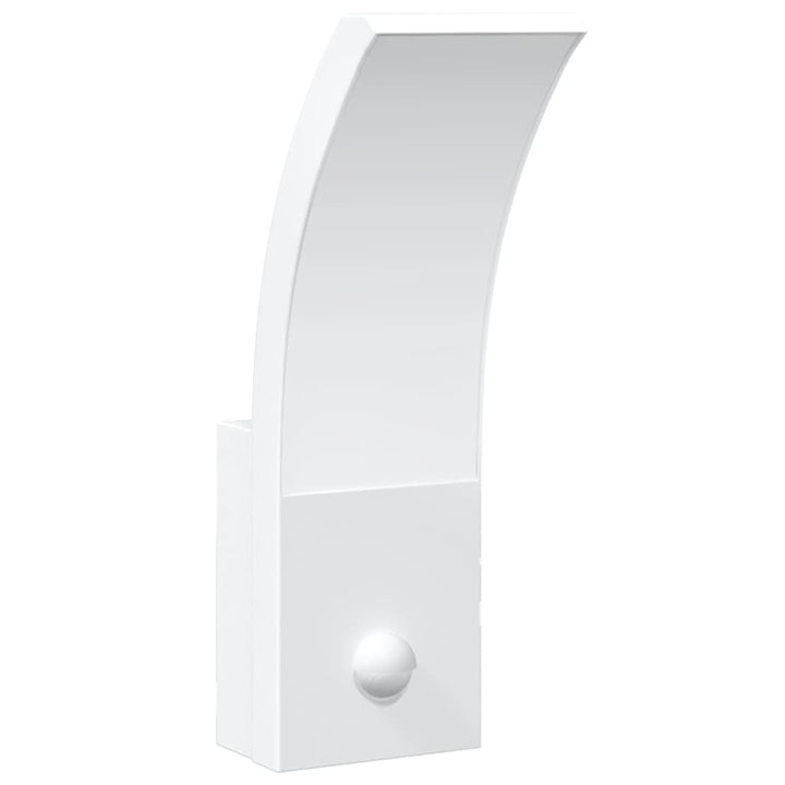 Buitenwandlamp LED met sensors gegoten aluminium wit