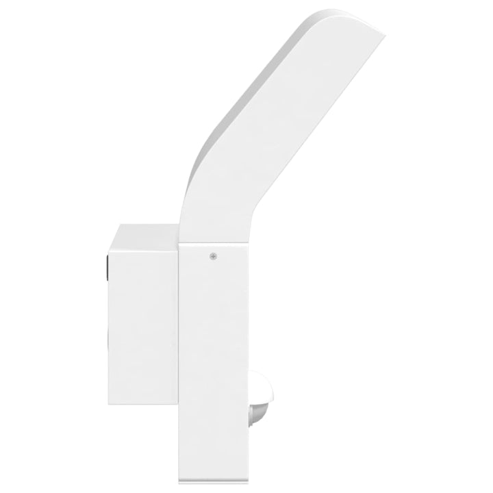 Buitenwandlampen 2 st LED met sensors gegoten aluminium wit