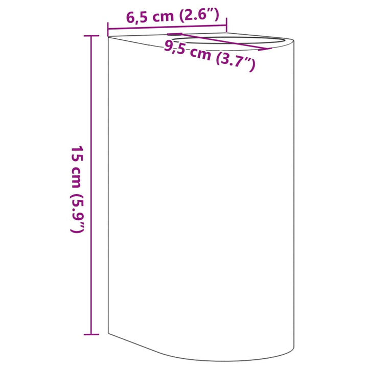 Buitenwandlampen 2 st gegoten aluminium zwart