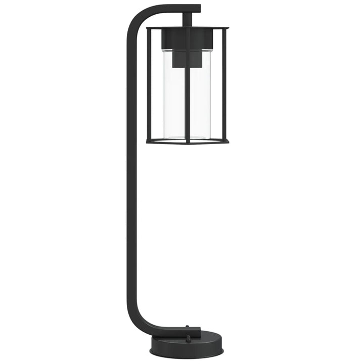 Vloerlamp voor buiten 60 cm roestvrij staal zwart